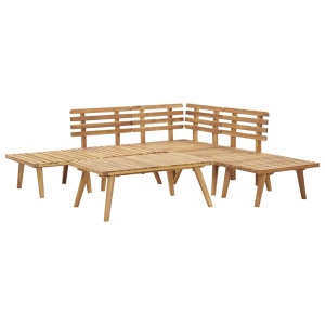 Set mobilier de grădină, 6 piese, lemn masiv de acacia - Img 4