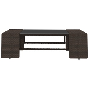 Set mobilier de grădină, 8 piese, maro, poliratan - Img 10