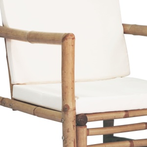 Set mobilier de grădină cu perne, 4 piese, bambus - Img 7