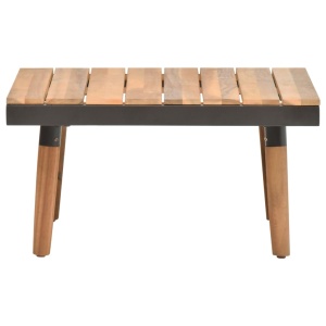 Set mobilier de grădină cu perne, 4 piese, lemn masiv de acacia - Img 4