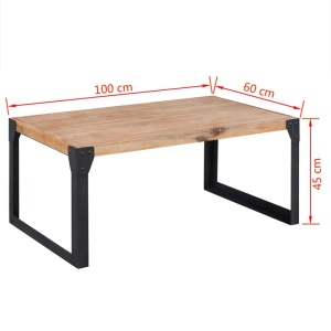 Set mobilier de sufragerie, 3 piese, lemn masiv de acacia - Img 11