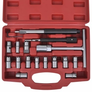 Set pentru curățare scaune injectoare diesel, 17 buc - Img 4