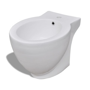Set vas de toaletă și bideu din ceramică, alb - Img 7