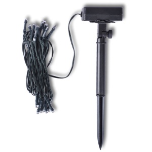 Sferă lemn și frunze artificiale LED-uri energie solară 35 cm, 2 buc - Img 8