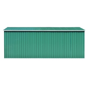 Șopron de grădină, 257 x 497 x 178 cm, metal, verde - Img 6