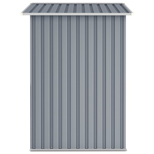Șopron de grădină, gri, 205 x 129 x 183, oțel galvanizat - Img 4