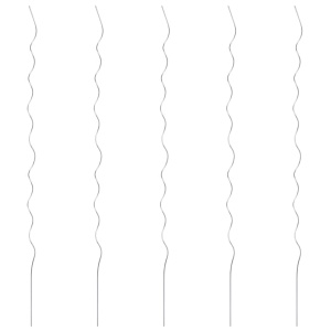 Spirale pentru suport plante, 5 buc., 170 cm, oțel galvanizat
