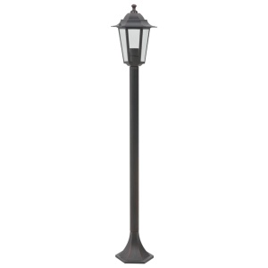 Stâlp iluminare grădină, 6 buc., bronz, 110 cm, aluminiu, E27 - Img 3