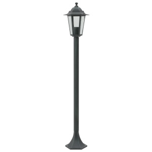 Stâlp iluminare grădină 6 buc. E27 110 cm aluminiu verde inchis - Img 3