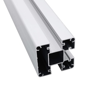 Stâlpi de gard, 3 buc., 185 cm, aluminiu - Img 8