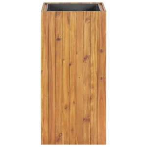 Strat inălțat de grădină, 43,5x43,5x90 cm, lemn masiv de acacia - Img 5