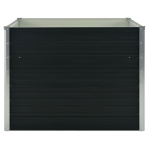 Strat inălțat de grădină antracit 100x100x77 cm oțel galvanizat - Img 4