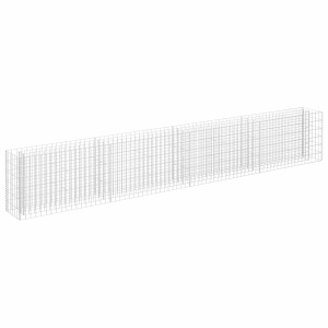 Strat inălțat gabion, 360 x 30 x 60 cm, oțel inoxidabil - Img 2