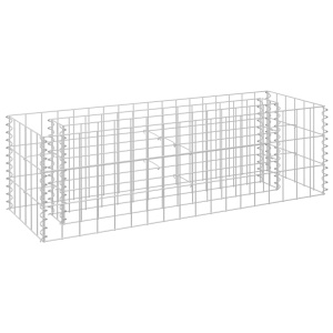 Strat inălțat gabion, 90 x 30 x 30 cm, oțel galvanizat - Img 2