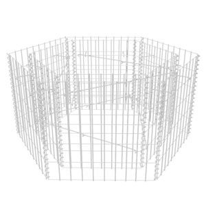 Strat inălțat gabion hexagonal, 100 x 90 x 50 cm - Img 3