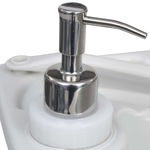 Suport lavoar portabil pentru camping, gri, 20 L - Img 6