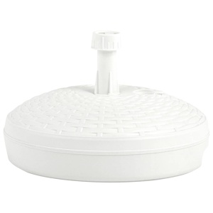Suport umbrelă, alb, 20 L, plastic, umplere cu nisip/apă - Img 3