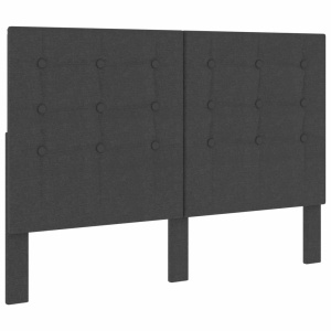 Tăblie capitonată, gri inchis, 140 x 200 cm, material textil