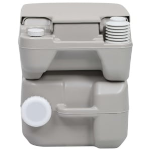 Toaletă portabilă pentru camping, gri, 20+10 L - Img 4
