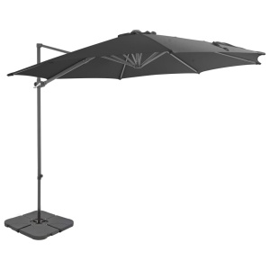 Umbrelă de exterior cu bază portabilă, antracit