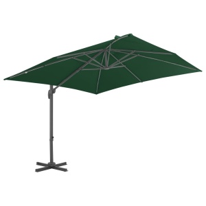Umbrelă de exterior cu bază portabilă, verde - Img 4
