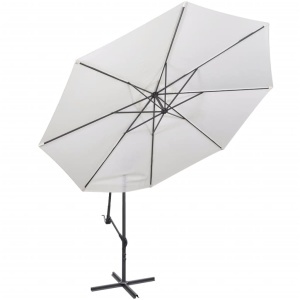 Umbrelă de soare, 3,5 m, alb nisip - Img 3