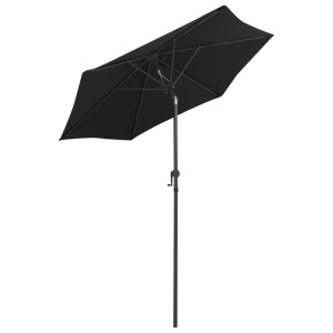 Umbrelă de soare, negru, 200 x 211 cm, aluminiu - Img 3