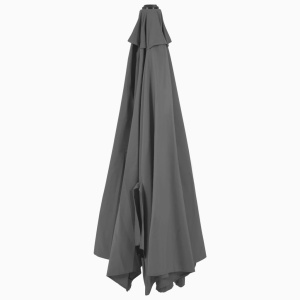 Umbrelă soare, montaj pe perete, stâlp metal, 300 cm, antracit - Img 6