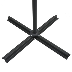 Umbrelă suspendată cu LED și stâlp oțel, azuriu, 250 x 250 cm - Img 7