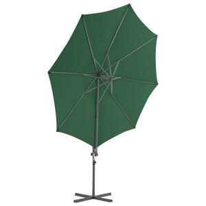 Umbrelă suspendată cu stâlp din oțel, verde, 300 cm - Img 4