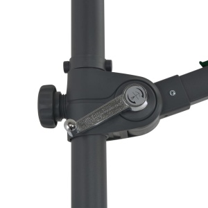 Umbrelă suspendată cu stâlp din oțel, verde, 300 cm - Img 6