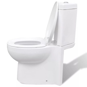 Vas WC din ceramică, Alb - Img 4
