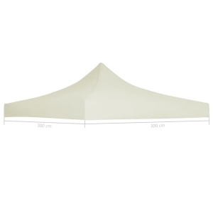 Acoperiș cort de petrecere, crem, 3 x 3 m - Img 4
