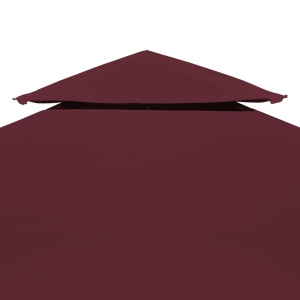 Acoperiș de pavilion, 2 niveluri, roșu bordo, 4 x 3 m, 310 g/m² - Img 5