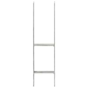 Ancore de gard, 6 buc., argintiu, 14x6x60 cm, oțel galvanizat - Img 3