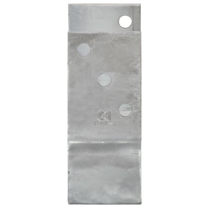 Ancore de gard, 6 buc., argintiu, 9x6x15 cm, oțel galvanizat - Img 4