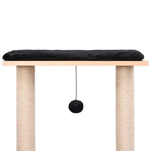 Ansamblu pentru pisici, covoraș din funie de sisal, 129 cm - Img 5