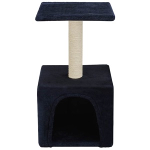 Ansamblu pisici, stâlpi din funie sisal, 55 cm, albastru inchis - Img 2