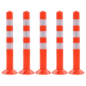Baliză control trafic, 5 buc., plastic, 75 cm