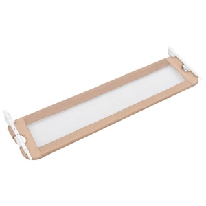 Balustradă protecție pat copii, gri taupe, 150x42 cm, poliester - Img 4