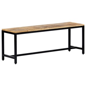 Bancă de bucătărie, 120 cm, lemn masiv de mango nefinisat - Img 7