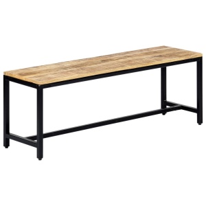 Bancă de bucătărie, 120 cm, lemn masiv de mango nefinisat - Img 11