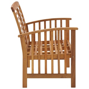 Bancă de grădină, 119 cm, lemn masiv de acacia - Img 3