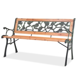 Bancă de grădină, 122 cm, lemn