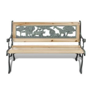 Bancă de grădină pentru copii, 84 cm, lemn - Img 2