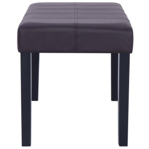 Bancă, maro, 106 cm, piele artificială - Img 7