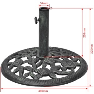Bază pentru umbrelă din fier turnat 12 kg 48 cm - Img 5