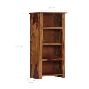 Bibliotecă, 50x30x100 cm, lemn masiv de sheesham - Img 6