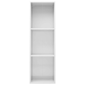 Bibliotecă/Comodă TV, alb lucios, 36 x 30 x 114 cm, PAL - Img 5