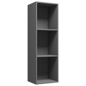 Bibliotecă/Comodă TV, gri, 36 x 30 x 114 cm, PAL - Img 2